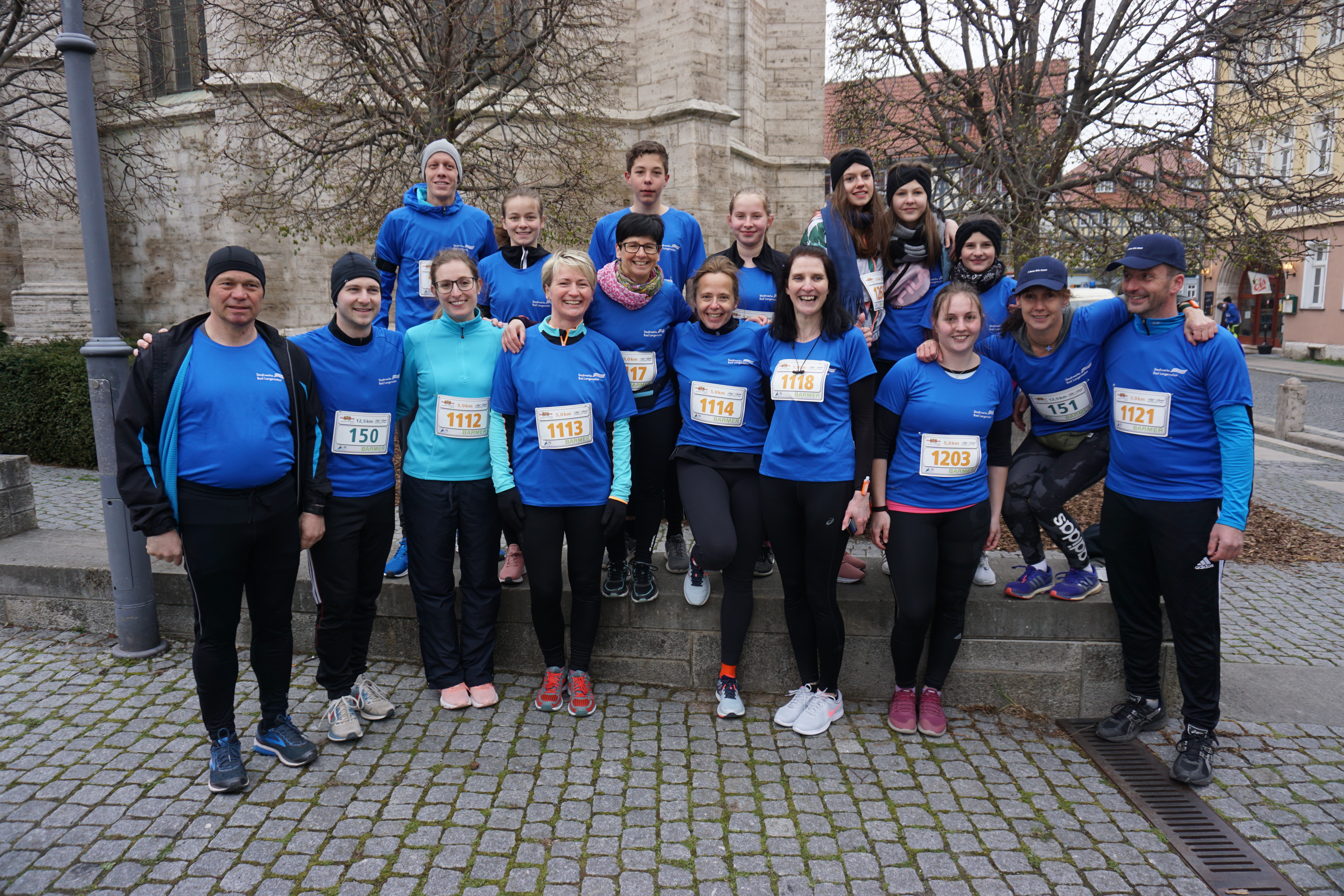 17 Läufer gingen beim 3Türmelauf am 14. April 2019 für das SWL-Energie-Team an den Start